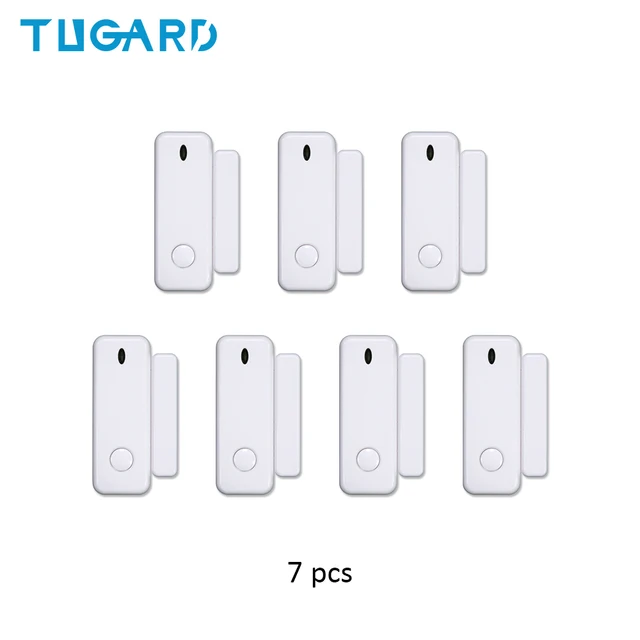 TUGARD D10 Mini Window Door Alarm Sensor 433mhz Wireless Door Lock Switch Accessories for Security Alarm Host YK-008-D10-7pcs