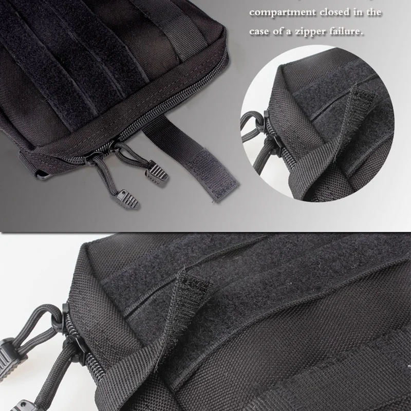 Сумка Molle, нейлоновая, черная, тактическая, большая, подсумок, органайзер, универсальный, для телефона, медик, поясная сумка, EDC, Molle, сумки