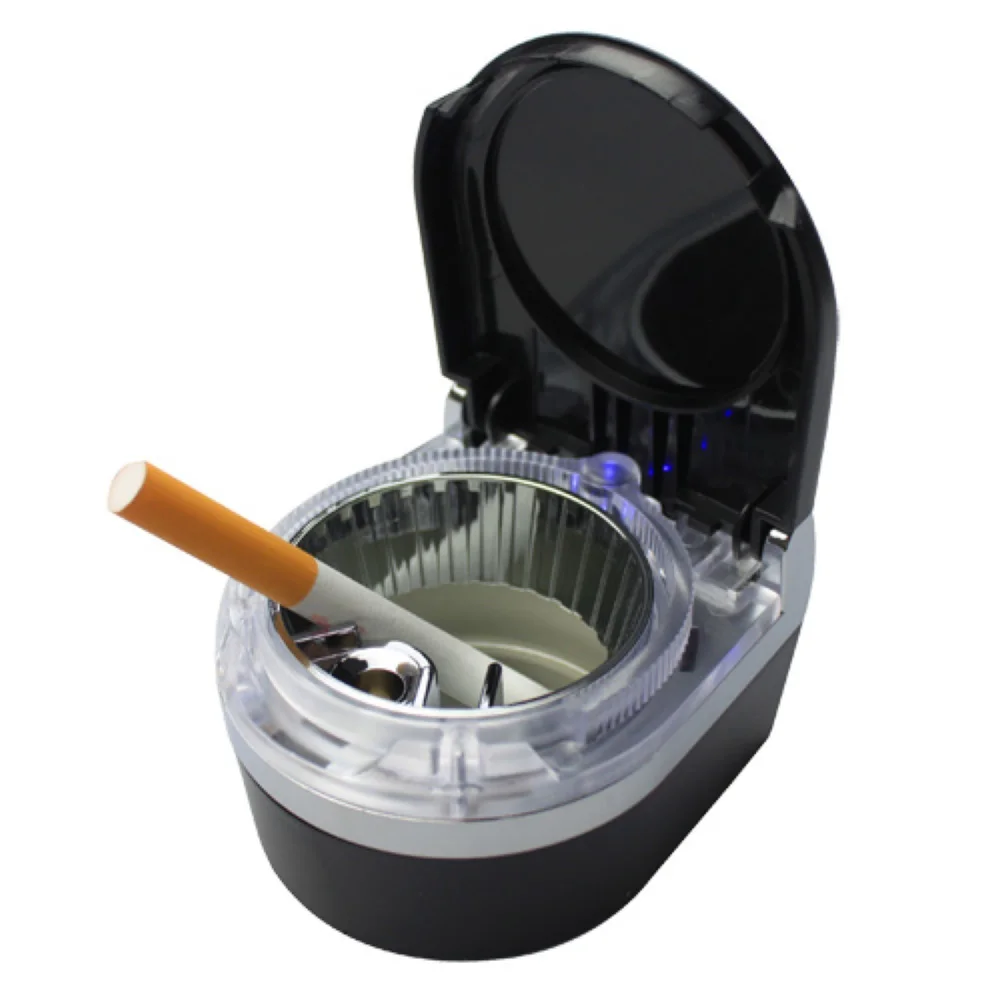 Detachable Car Vehicle Cigaret Ashtray Smoke Ash Holder Cup with LED Light Car Accessories Interior