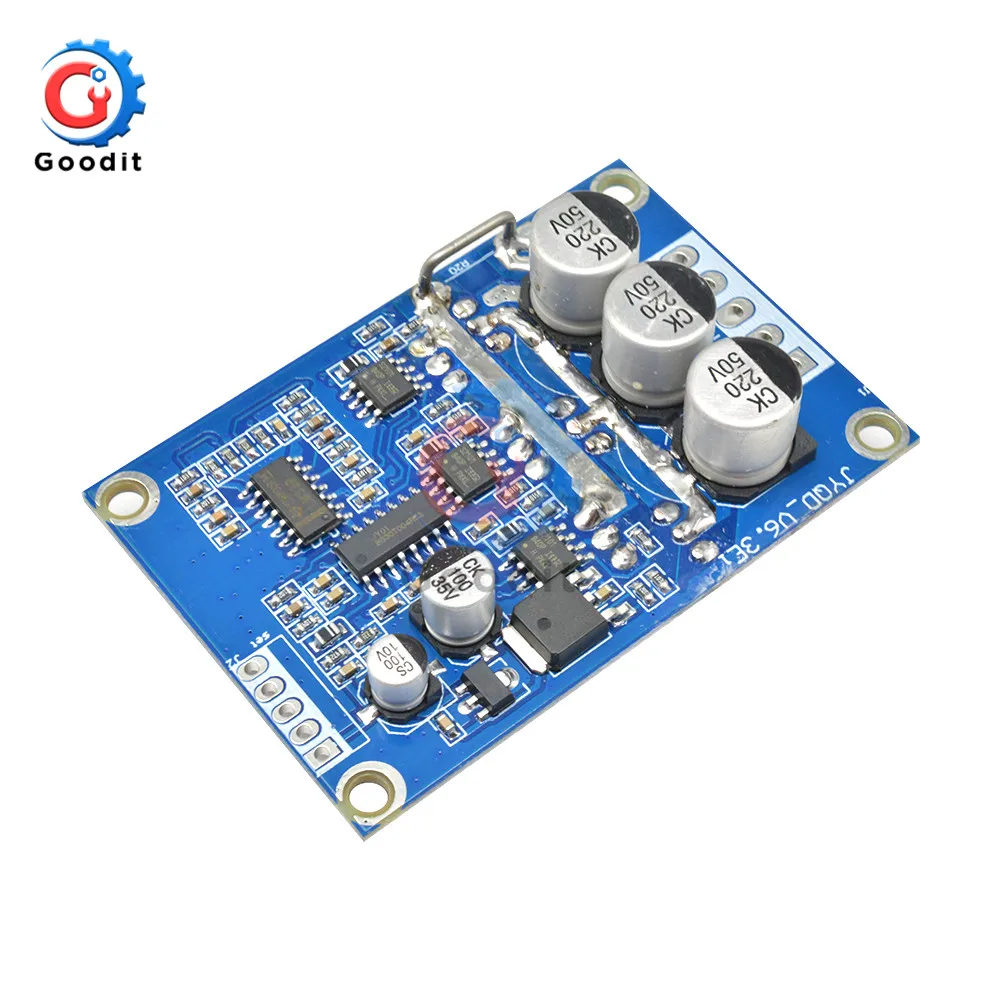 DC 12V-36V 500W PWM Brushless DC Motor Controller No Hall Motor Balancing Automotive Balanced BLDC Car Driver Control Board