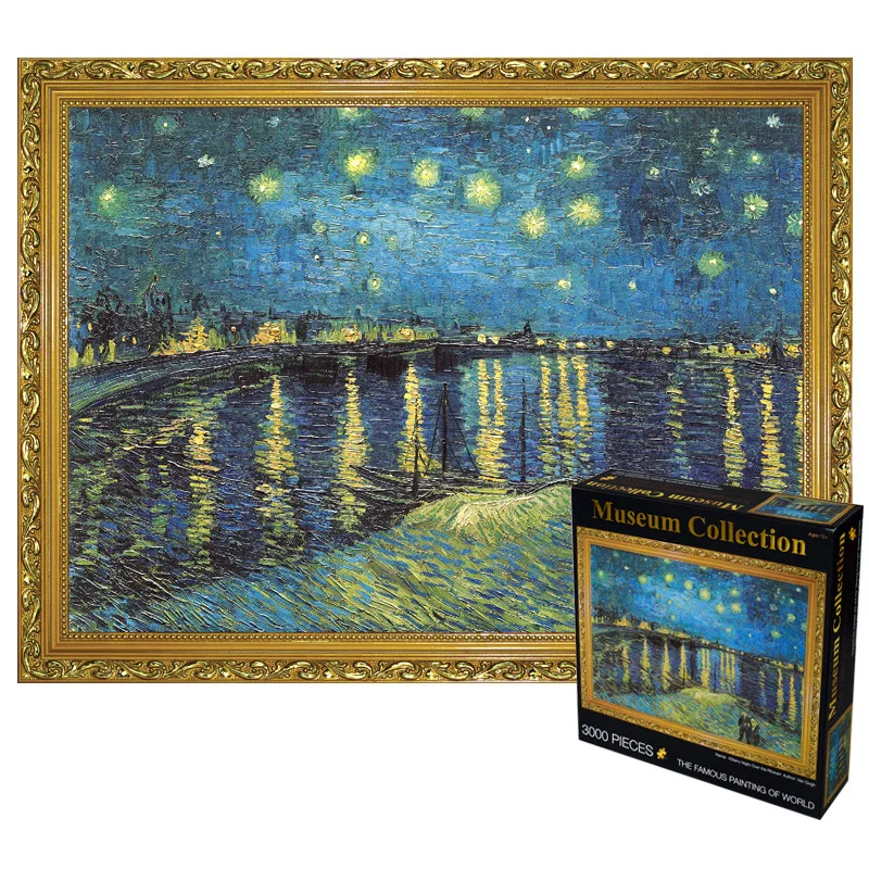 

Paper Jigsaw Puzzle Adult Extra Large Jigsaw Puzzle 3000 PCs World-famous Painting Star Customized Puzzle