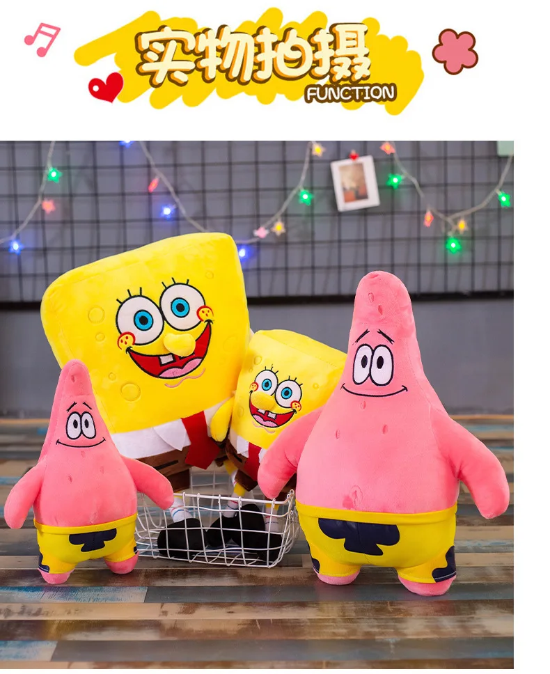 Hot Sponge Bob Kids Soft Stuffed Animals Plush Toys Baby Pillow Animal Cartoon D 