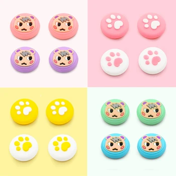 

Thumb Stick Grip Cap Joystick Cover Animal Crossing Tree Leaf For Nintend Switch Lite Joy-Con Controller Gamepad Thumbstick Case