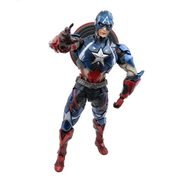 

KO Play Arts PA Kai Marvel Marvel Legends Captain America Super Hero Steve Rogers Action Figure Movie Model Collection Toys