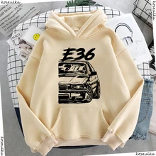  2020 Autumn Winter E36 Car Hoodies Fashion Men's Stylish Unique Design Hooded Men Sweatshirts Hoody Man Green Harajuku Hoodie 