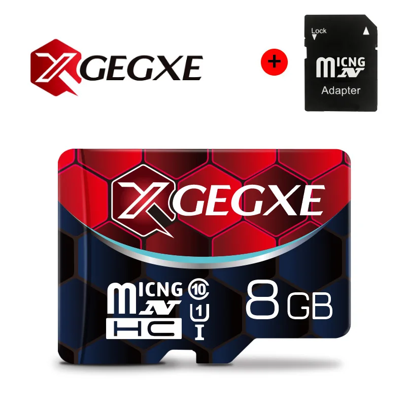 XGEGXE карта памяти 256GB U3 UHS-3 32GB Micro sd карта 128G 64G 8G класс 10 UHS-1 флэш-карта памяти Microsd TF/sd карта s для планшета - Емкость: 8GB-Adapter