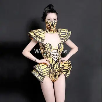 

Fashion Dance Costume Bodysuit Women DJDS Jumpsuit Singers Performing Wear Pole Dance Gogo Dancer Outfits