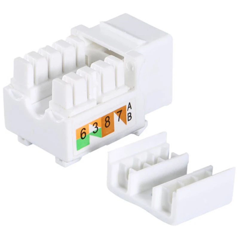 50 шт. Универсальный Cat6 RJ45 Jack удар вниз стенд Ethernet модуль муфта