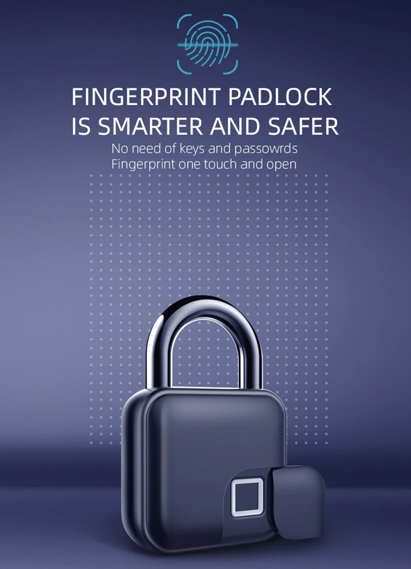 chamberlain remote Fingerprint Padlock Tuya Bluetooth Waterproof Smart Padlock Cabinet Lock Cabinet Lock Dormitory Anti-Theft Bag Luggage Lock keypad door access control systems