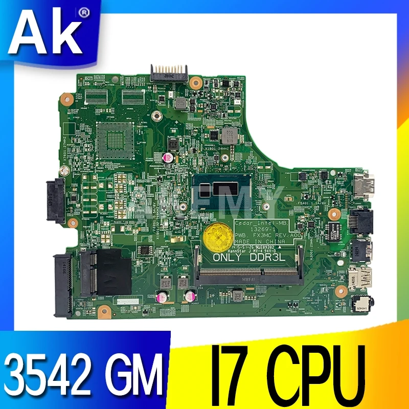 13269-1 для For DELL 3542 3442 3543 5749 3443 материнская плата PWB FX3MC REV A00 I7 GM работа 100% | Компьютеры