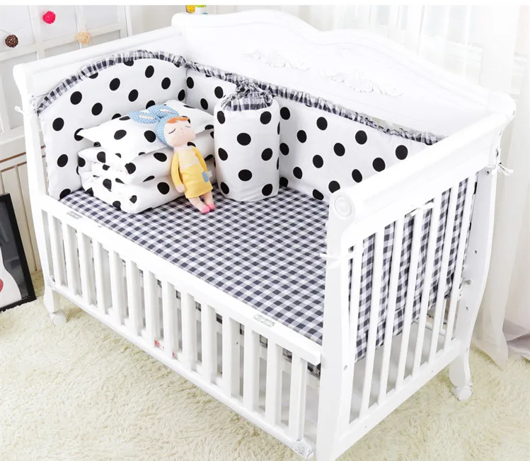 Детская кровать бампер набор 5 шт., детская кроватка для младенца бампер, детская кроватка вокруг подушки, детская защита для кроватки подушки, детские кровати