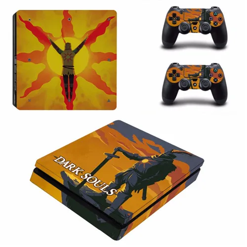 Игра Dark Souls Remake PS4 Slim Skin Наклейка для playstation 4 консоль и контроллер PS4 Slim Skins стикер s винил - Цвет: Зеленый