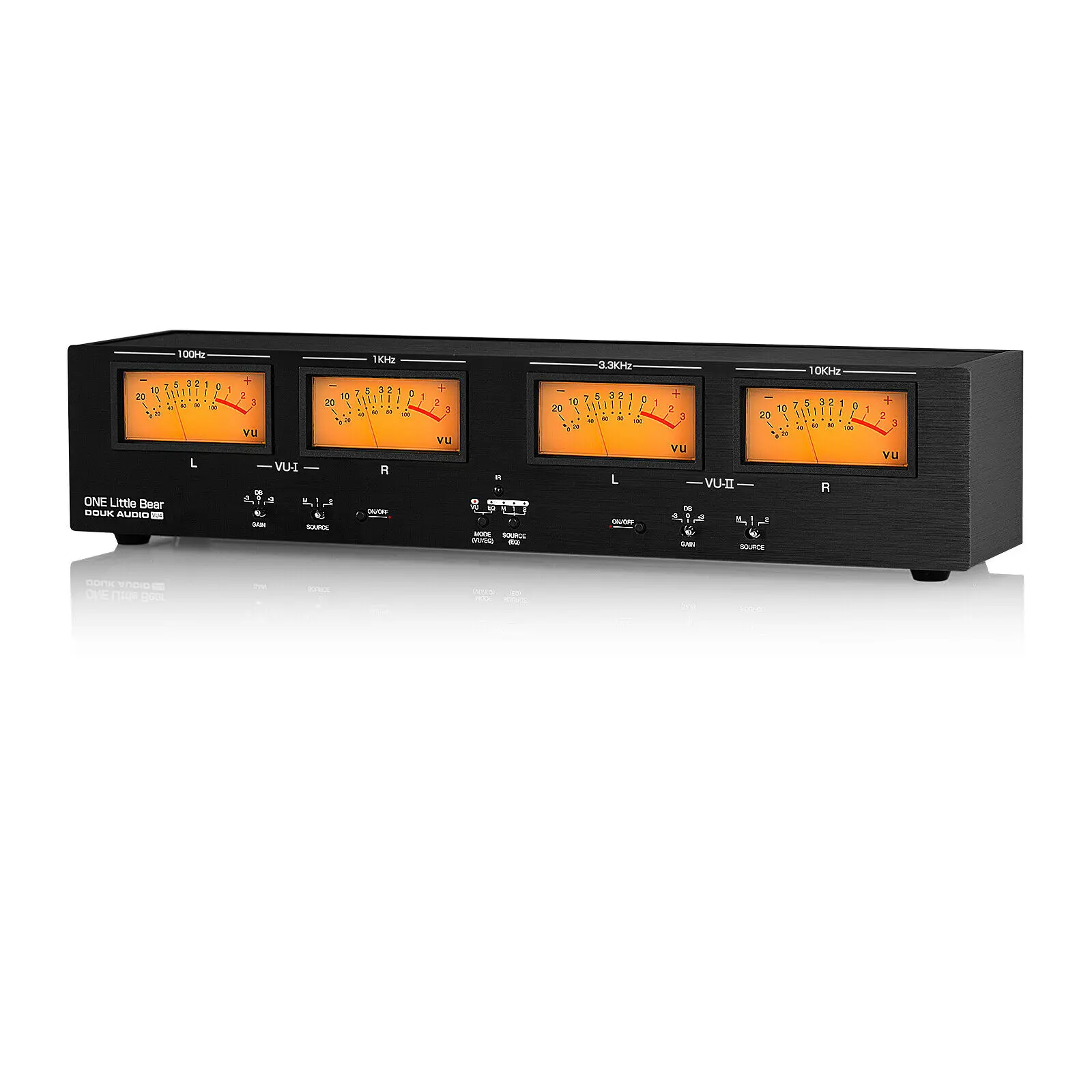 

The Latest VU4 tube amplifier 4 meter head VU meter level meter spectrum meter with backlight sound control rhythm light