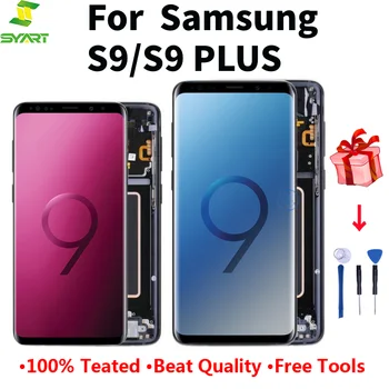 

Super Amoled Screen for SAMSUNG Galaxy S9 G960 Display S9 Plus G965 Frame Screen Touch Digitizer Replacement parts