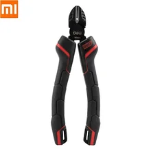Xiaomi Deli Высокоуглеродистая сталь эффективный инструмент диагональные плоскогубцы 6 дюймов многофункциональные обжимные плоскогубцы электрика для зачистки проводов