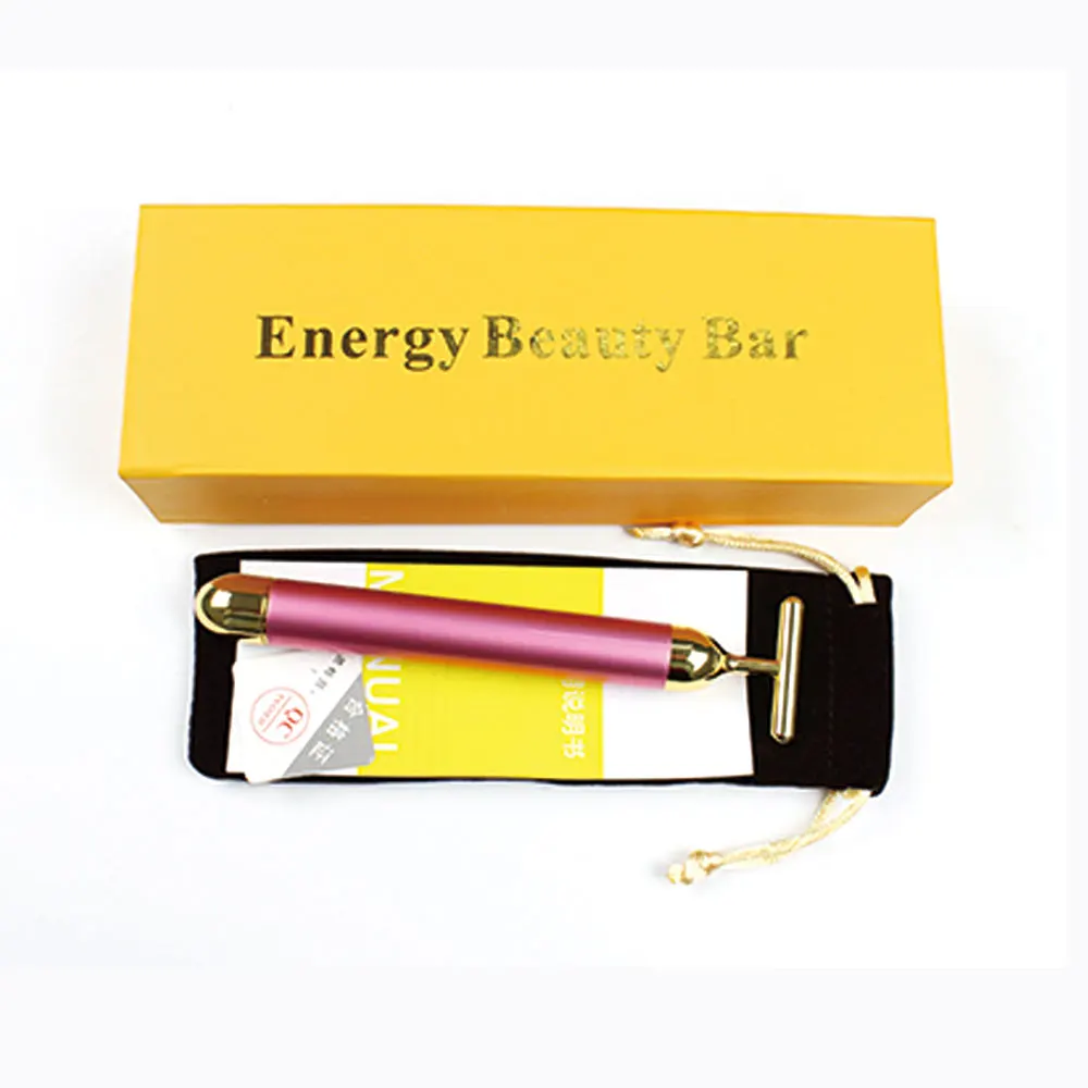 Slimming Face Roller 24k Gold Colour Vibration Facial Beauty Roller Massager Stick Lift Skin Tightening Wrinkle Bar Beauty Tools Slimming Face Roller 24k Gold Colour Vibration Facial Beauty Roller Massager Stick Lift Skin Tightening Wrinkle Bar Beauty Tools