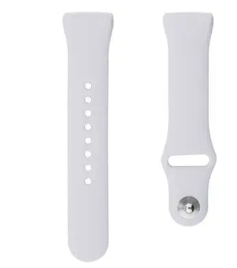 Для Fibit charge 3 спортивный монохроматический силиконовый браслет обратная Кнопка Ремешок для часов - Цвет: Light gray