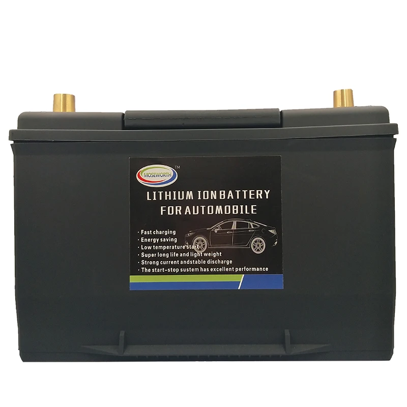 95AH 95D31L/R LiFePO4 Battery Automobile Battery 12V Lithium Phosphate ion 1800CCA Size-305*172*203mm LiFePo4 Auto Car Battery