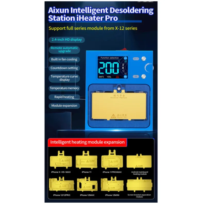 Aixun Intelligent Solder Station Iheater Pro With Rear Camera Heat