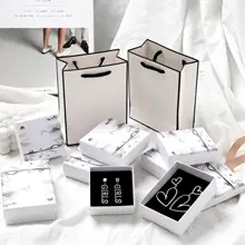 1pc pudełka prezentowe na biżuterię bransoletki kolczyk pierścień naszyjnik zestaw biżuterii pudełko opakowania pudełka Displa papierowe pudełko na prezent torby opakowania tanie tanio merylover CN (pochodzenie) papier kraft