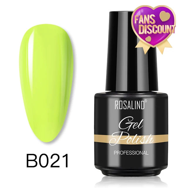 ROSALIND 7ml Gel Polish Semi Permanent Nails Gel Polish Soak Off UV LED Base Top Coat Vernis Nail Art Glitter Gel Varnish SLA-B021