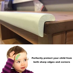 Bande d'angle de Table de 2M/5M, Protection des bords du bureau de sécurité pour bébé, mousse douce éponge de meubles, Protection des bords de Table, pare chocs d'angle en caoutchouc 