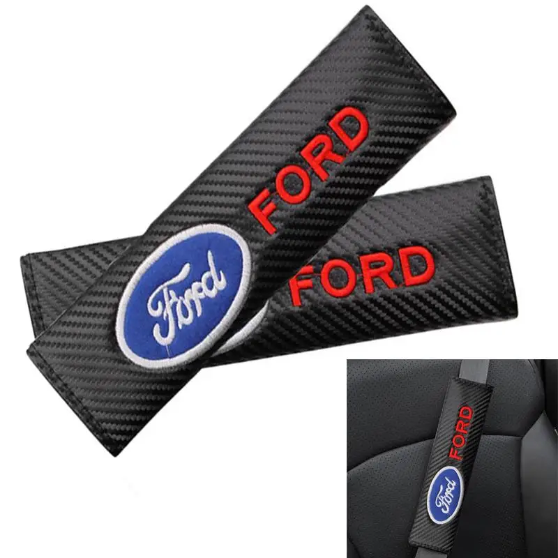 

2pcs Car Seat Belt Cover Car Shoulder Pad for Ford Mk2 Mk3 Mk4 Mk5 Mk7 Fiesta FOCUS 2 3 4 5 Car Accessories Styling