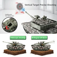 47CM Simulation Smoking RC Battle Tank Rotation Turret Bullet Shoot 45° Climb Sound And Light Effect Remote Control Tank Model 2