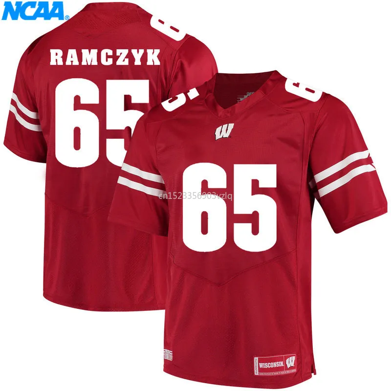 Новое поступление высокое качество Висконсин Badgers Cephus#87 Ibrahim#9 футболка колледжа ограниченная Спортивная футболка S-XXXL