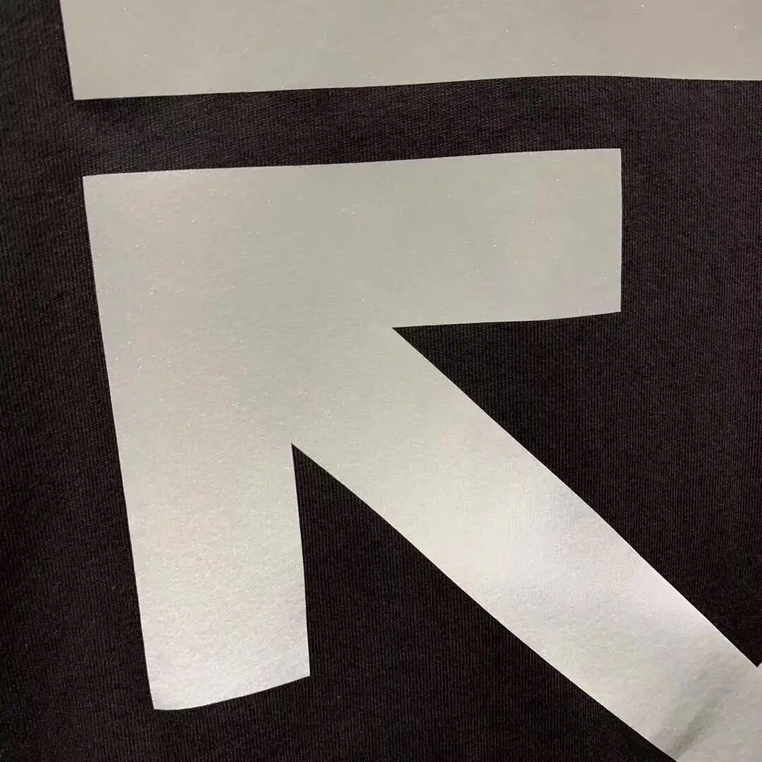 OFF-WHITE OW 19SS limited 3M светоотражающая Футболка с принтом стрелы, хлопковая повседневная мужская пара с коротким рукавом, опт и розница