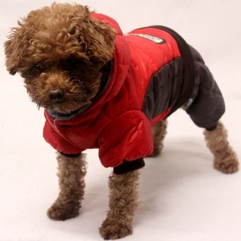 

Red Winter Pets Clothes for Pet Cat Chihuahua French Bulldog Clothes Pet Clothes Waterproof Hooded Dog Coat Jacket Warm Puppy