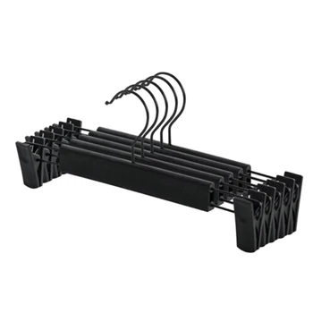 

10PCS/SET Metal Pants Skirt Hangers Trouser Stand Holder with 2 Adjustable