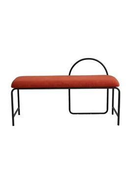 

Nordic household door change shoe stool creative soft package cushion multifunctional simple iron art sofa stool