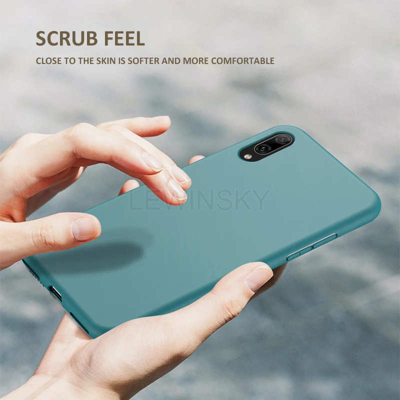 

New official color silicone phone case for huawei y6 2019 on Honor 8 9 P8 P9 lite 2017 7A 6X 7X 8X max 8C 8A Play 10i 20i cover