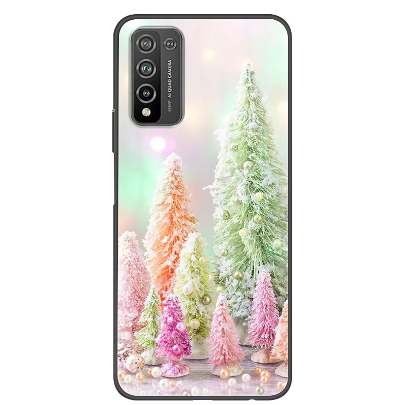 Cho POCO M3 Ốp Lưng Dễ Thương Silicon Giáng Sinh Ốp Điện Thoại Dành Cho Xiaomi Poco M3 M 3 Mềm TPU Bao POCO x3 NFC Coque Quà Tặng Năm Mới 