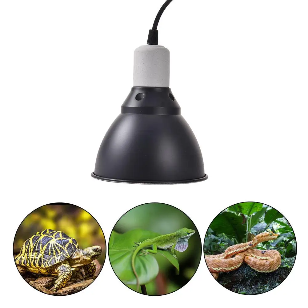 

UVB Heating Light EU/US/AU/UK Plug Reptile Heating Lamp Stand Pet Light Bulb Holder Lampshade Emitter Lamp Cover