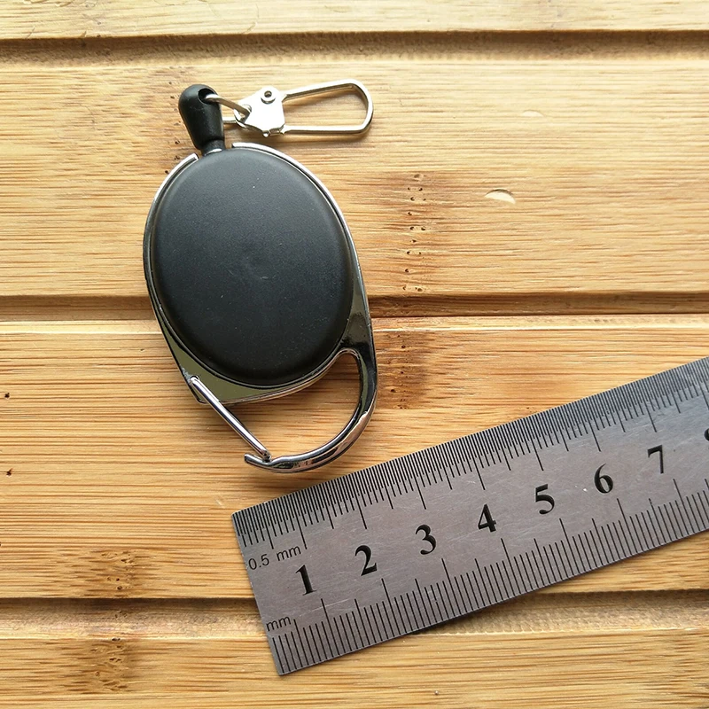 Hot EDC Telescopic Wire Rope Burglar Keychain Tactical Retractable Chain Return key Ring Holder camping equipment outdoor tool