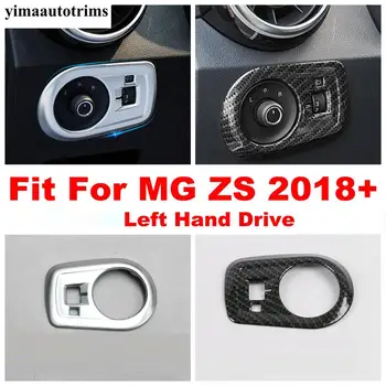 

Dashboard Left Side Rearview Mirror Adjustment Control Button Cover Trim For MG ZS 2018 - 2020 Carbon Fiber / Matte ABS Interior