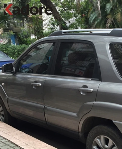 Для Kia Sportage 2005 2006 2007 2008 2009 2010 нержавеющая сталь автомобильная оконная отделка рама