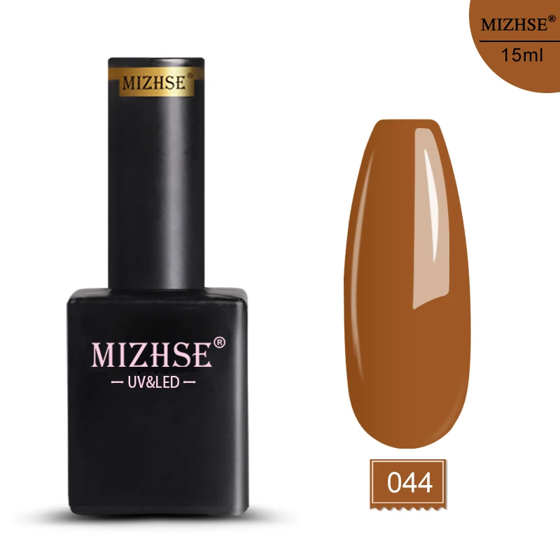 E044 MIZHSE 15 мл 72 цвета Гель-лак для ногтей гибридные Лаки УФ светодиодный все для маникюра замочить от длительного Блестящий Гель-лак для ногтей - Цвет: E044