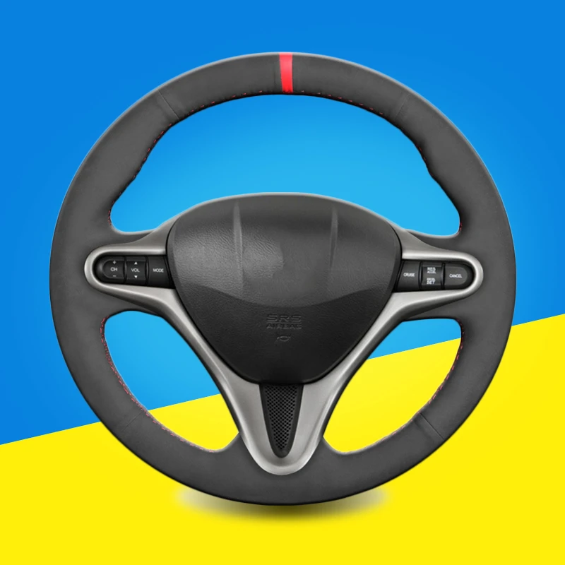 Hand Sewing Car Steering Wheel Cover For Honda Civic 8 20062011 (3