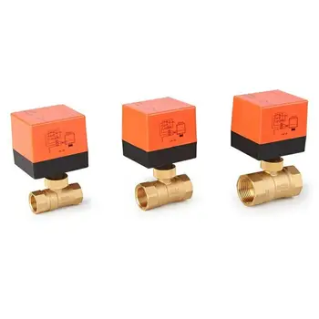 

Electric Motorized Ball Valve Brass 2 Way 3-Wire AC 220V 1.6Mpa DN15/DN20/DN25