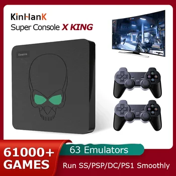 Beelink-consola Super Console X King Retro, más de 61000 juegos para PSP/PS1/N64/DC/SS, WIFI, 6 TV Box, Amlogic S922X, Android 9 1