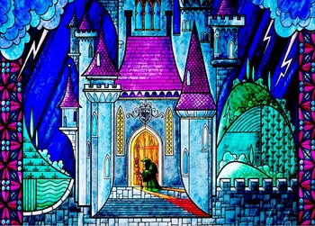 

7x5FT Beauty Beast House Castle Custom Photo Studio Backdrop Background Vinyl 220cm x 150cm