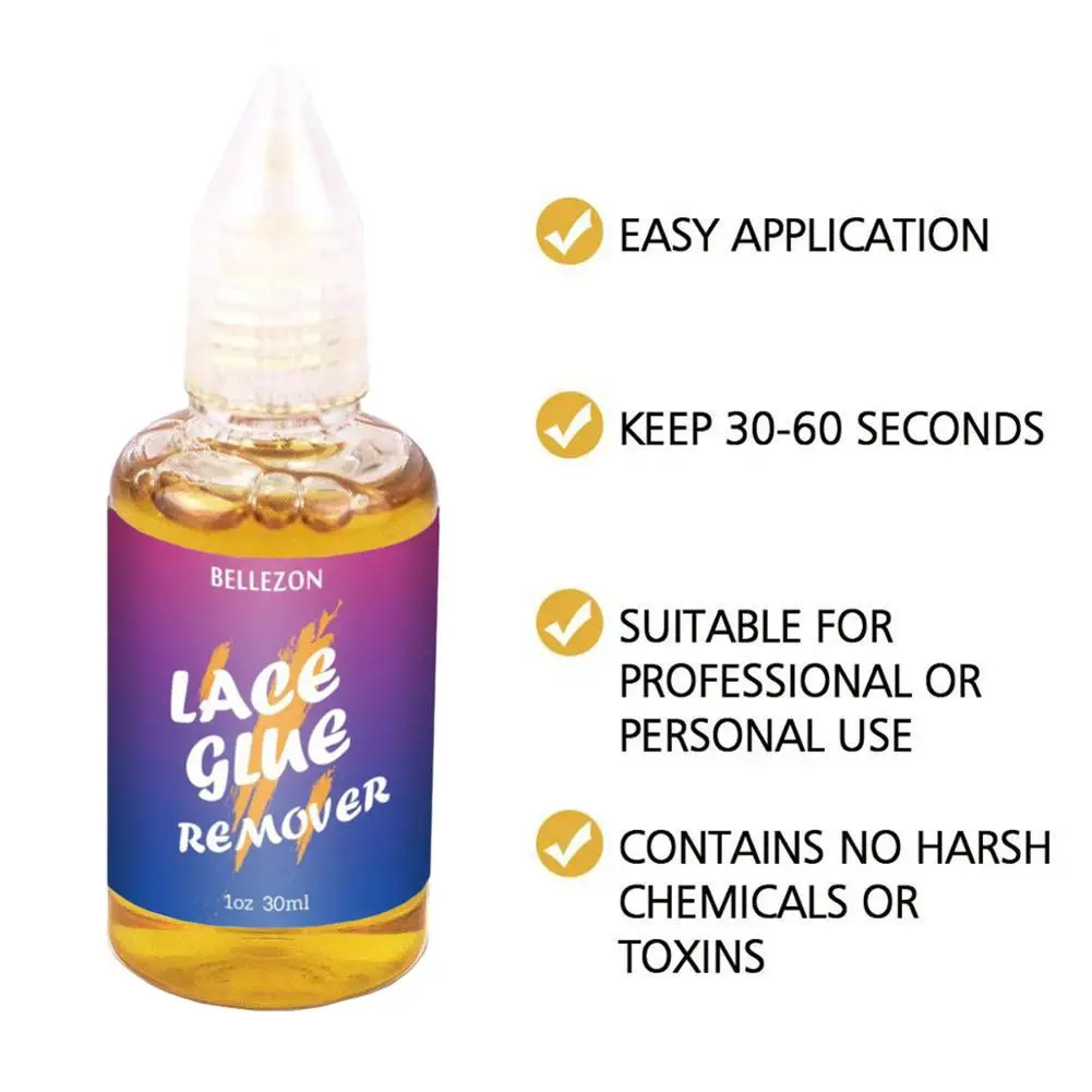 5 garrafa 30ml removedor de cola peruca