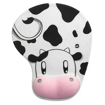 

Cow Pattern Accessories Anti-slip With Wrist Mat Stereoscopic Ultra-smooth Cute Desktop Lovely Silicone Mouse Pad