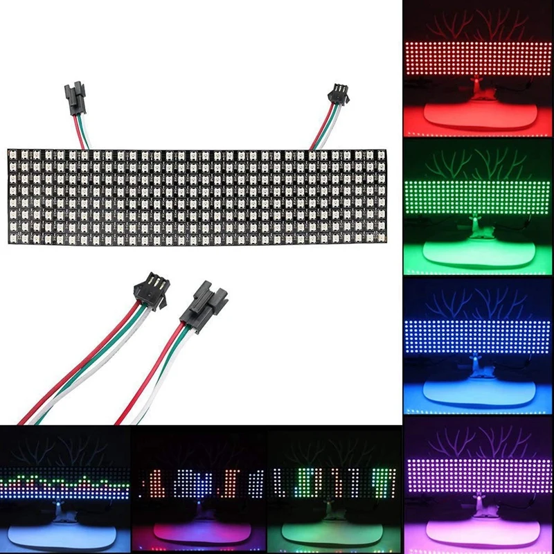 Светодиодная матричная панель WS2812B RGB 832 пикселей цифровая Гибкая точечная