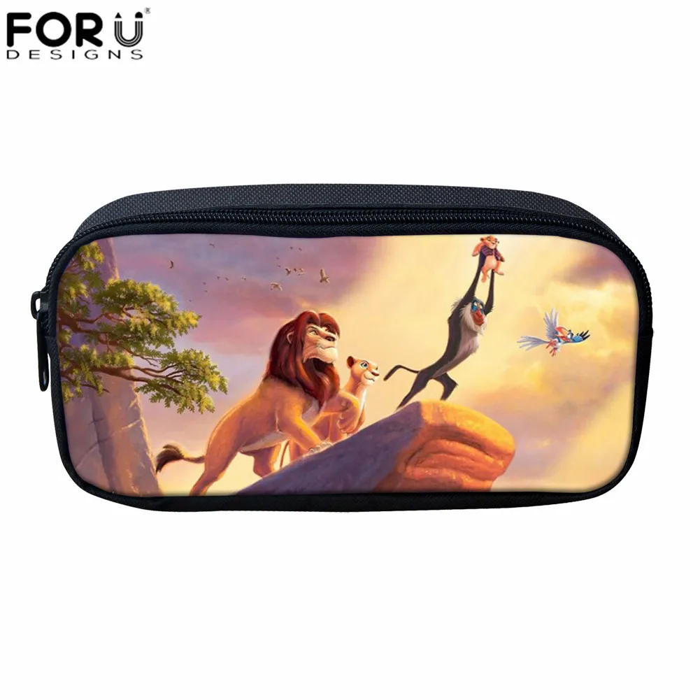 LH1091K FORUDESIGNS/аниме лев Король Женская сумочка для косметики дети мультфильм школьные ручки мешочек фильм шаблон Дети Мальчики канцелярские принадлежности для канцелярских принадлежностей Сумки - Цвет: LH1091K