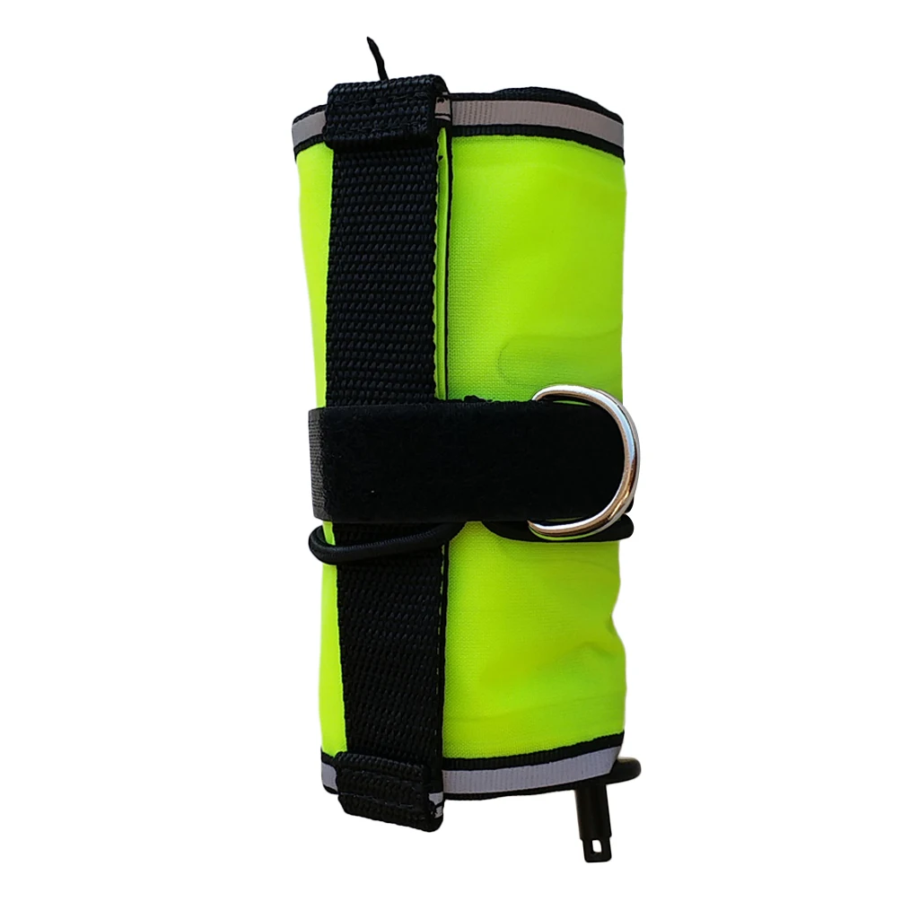 Scuba Diving Surface Marker Buoy Signal Tube Oral and Standard BC Hose Inflator, Cute Dolphin Design Multiple Colors & Sizes