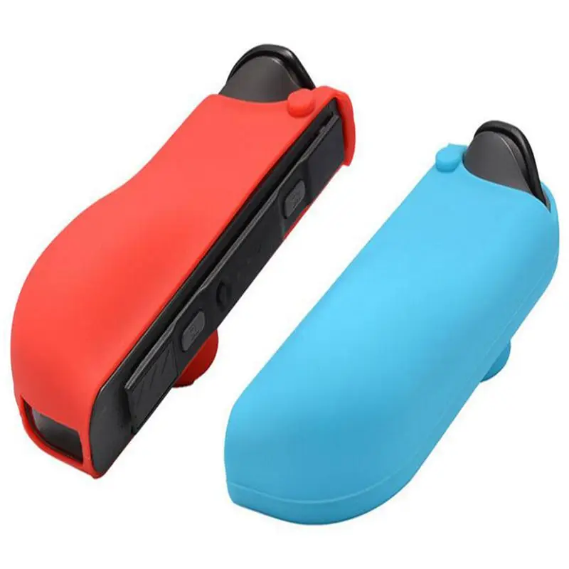 ABKT-11 в 1, силиконовый чехол для Kind Switch NS Console, защитный кожный чехол с рукояткой, колпачки для JoyCon